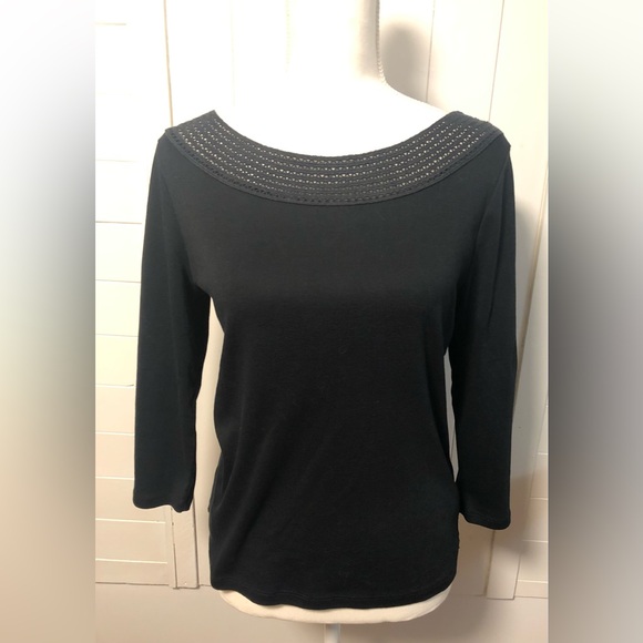 Elegant Black Women's Top - Picture 1 of 8